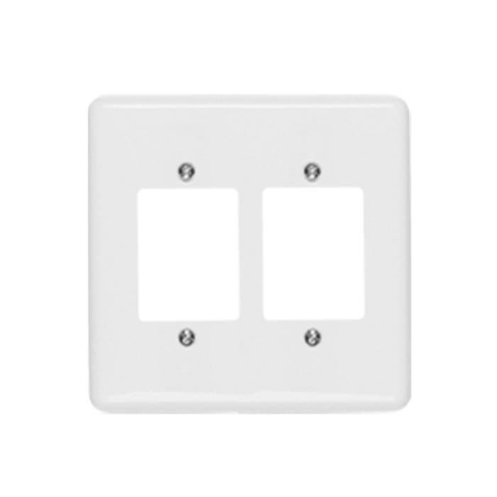 Placa 4x4 para 2 Interruptores 3 Teclas