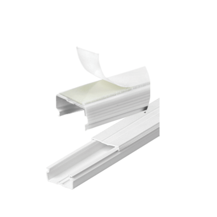 Canaleta 20x10x2000mm com Dupla Face - Branca