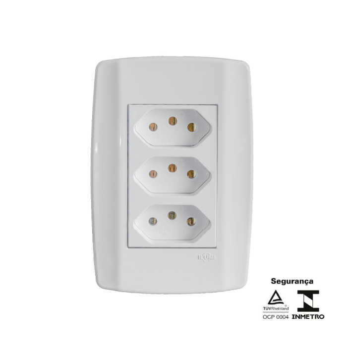 Monobloco 3 Tomadas 20A 250V