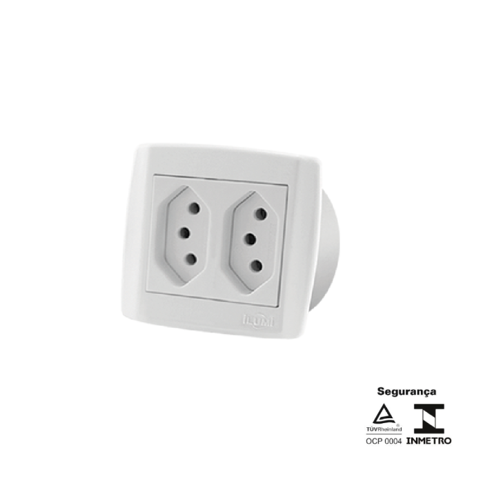 Monobloco 2 Tomadas Juntas 20A 250V