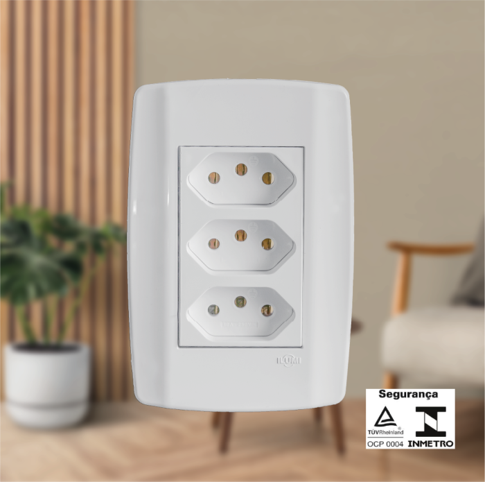 Monobloco 3 Tomadas 20A 250V - Imagem 2