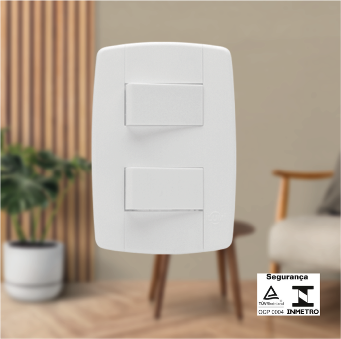 Conjunto 2 Interruptores Simples 10A 250V - Imagem 2