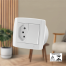 Monobloco 1 Interruptor Simples 10A 250V + 1 Tomada 20A 250V - Imagem 2