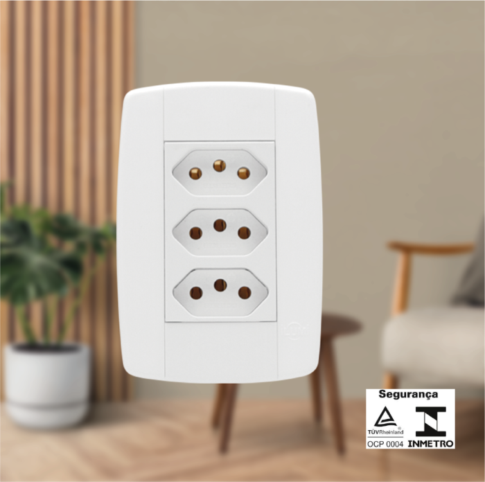 Monobloco Conjunto 3 Tomadas 20A 250V - Imagem 2