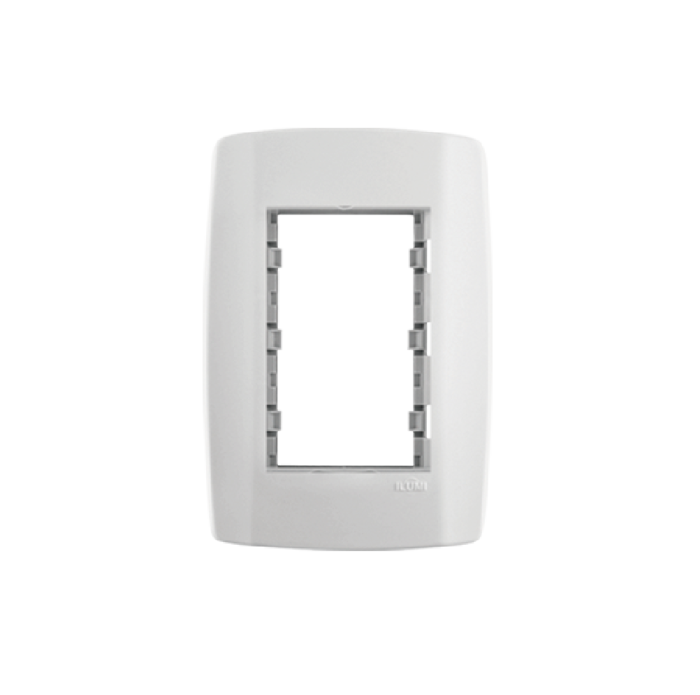 Placa 4x2 Módulo Tecla Larga com Suporte