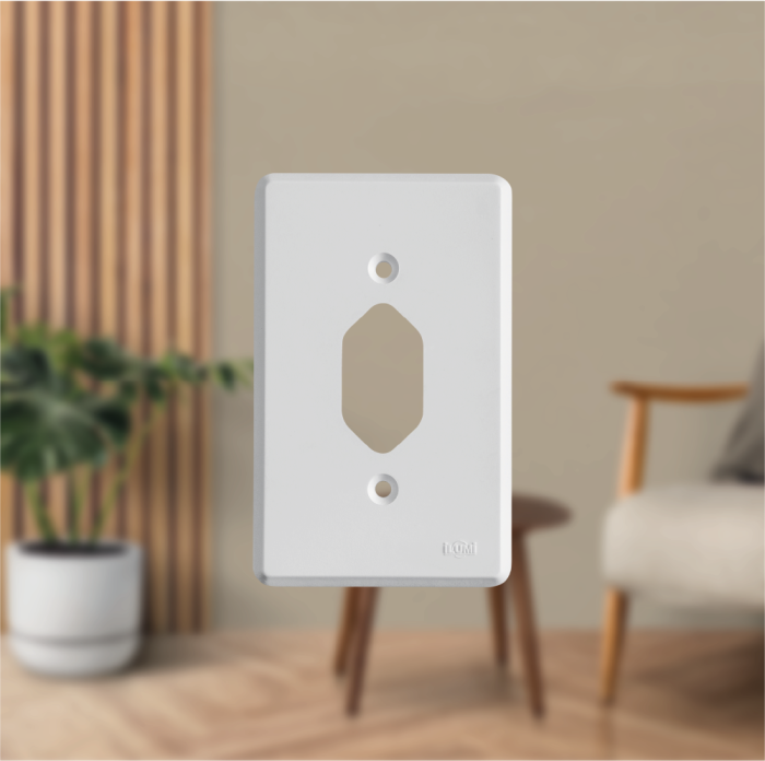 Placa 4x2 para 1 Tomada Fixa de Embutir - Imagem 2