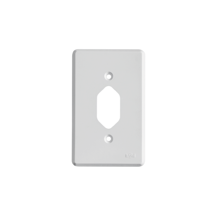 Placa 4x2 para 1 Tomada Fixa de Embutir