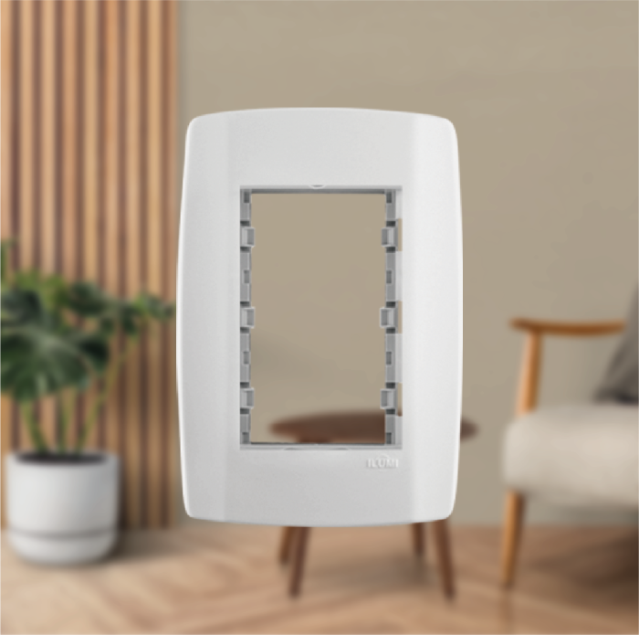 Placa 4x2 Módulo Tecla Larga com Suporte - Imagem 2