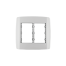 Placa 4x4 1 + 1 Módulos separados Horizontal com Suporte