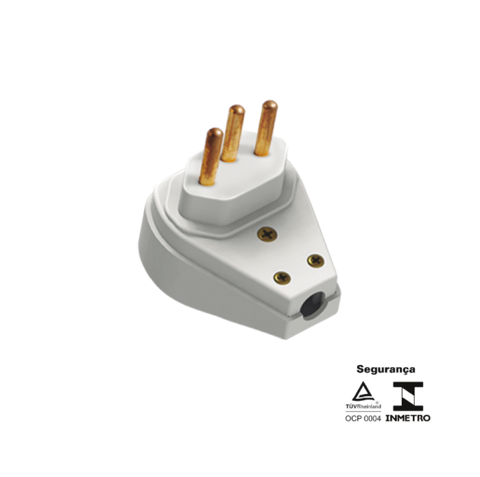 Pino Prensa Cabo Gigante 2P + T 20A 250V Branco