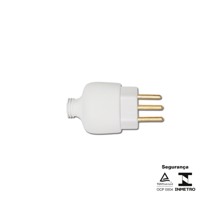 Pino Robusto 2P + T Bipolar 20A 250V Branco