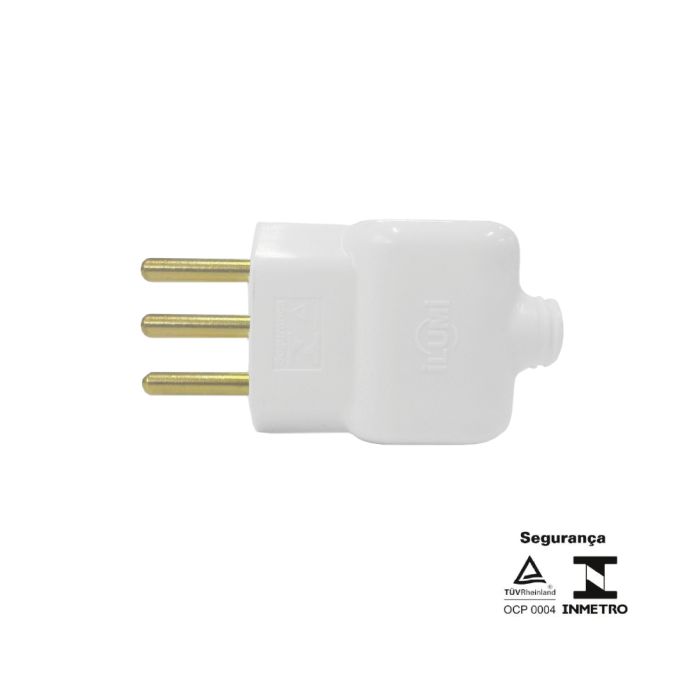 Pino Prensa Cabo 2P + T 10A 250V branco