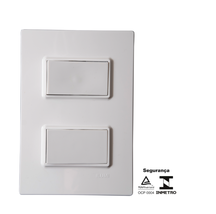 Conjuto 2 interruptores simples 10a 250V Vivaz