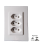 Conjunto 3 Tomadas 10A 250V Monobloco Vivaz