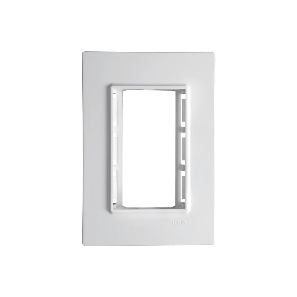 Placa 4x2 3 Módulos Juntos com Suporte - Vivaz