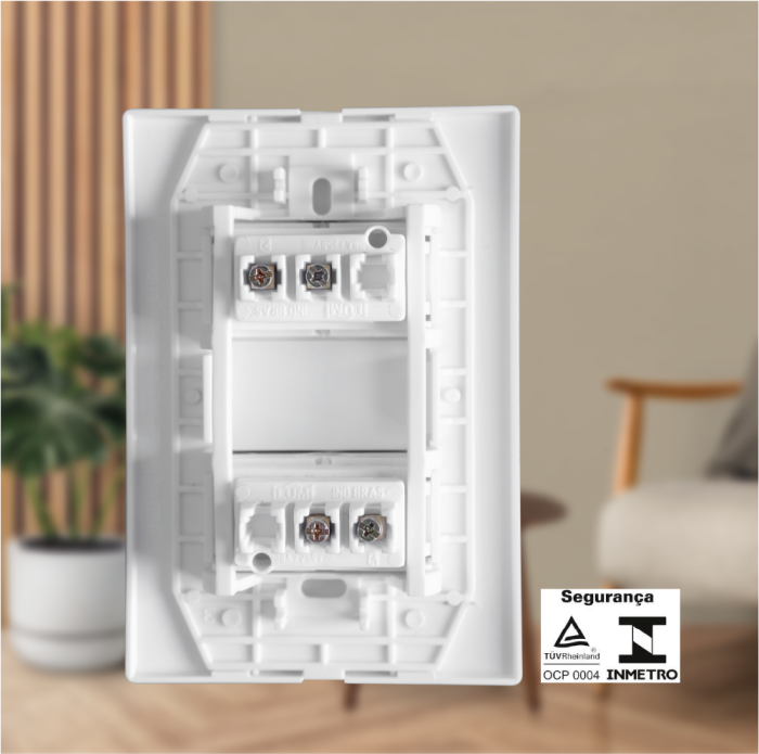 Conjuto 2 interruptores simples 10a 250V Vivaz - Imagem 4