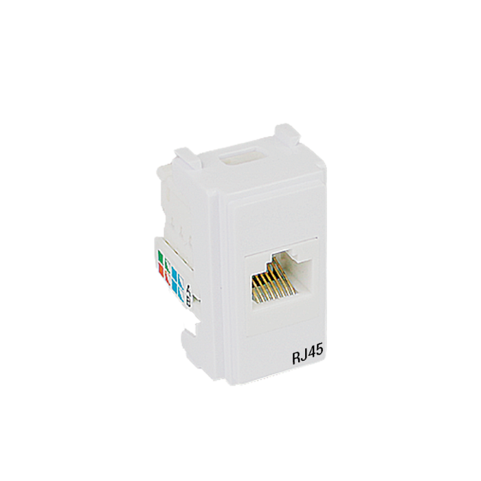 Módulo Tomada de Rede RJ45 CAT 6-8 fios