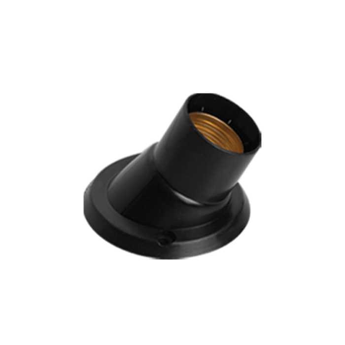 Soquete Fixo 25º Nylon 2A 150W 250V Preto