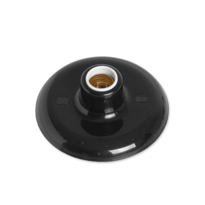 Plafon Preto (com Borne) em PP 60W 250V