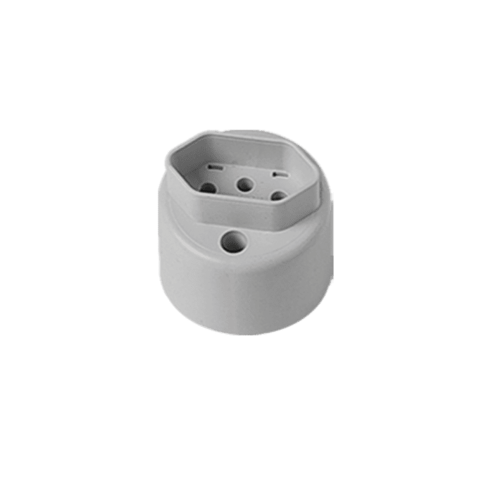 Tomada Redonda Sobrepor Bipolar 2P + T 10A 250V