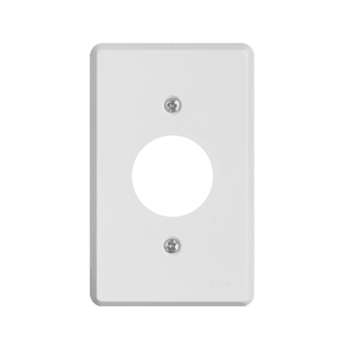 Placa 4x2 para 1 Tomada Redonda