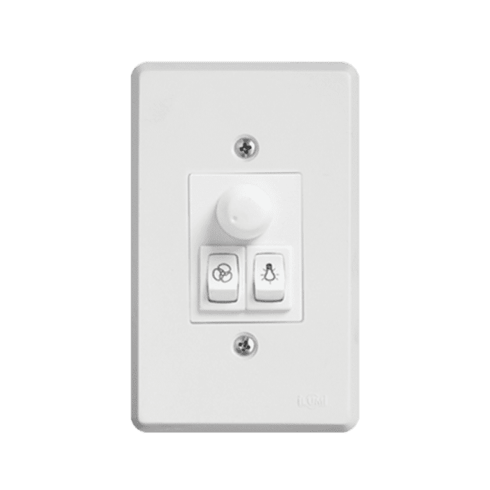 Controle Ventilador com Acionamento de Lâmpada e Inversão de Sentido Rotação Bivolt 127V/150W - 220V/300W