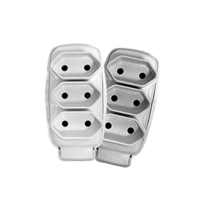 Tomada em Barra Tripla Bipolar 2P 20A 250V Branca