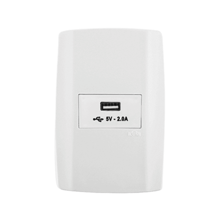 Tomada USB 2A Horizontal
