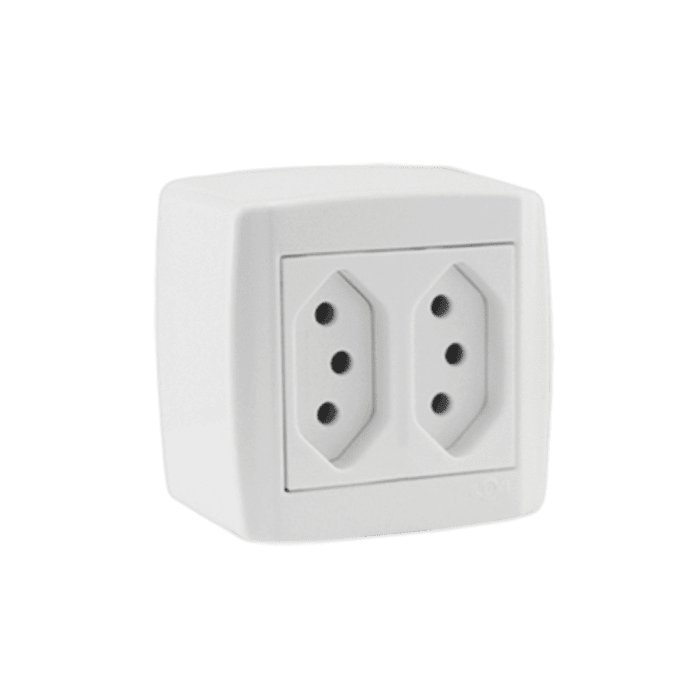 Monobloco 2 Tomadas 10A 250V