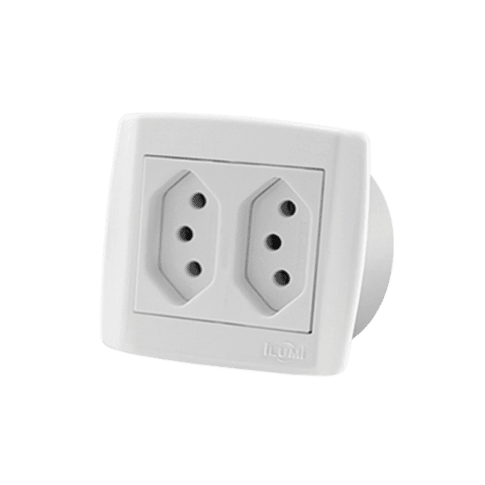 Monobloco Conjunto 2 Tomadas juntas 10A 250V